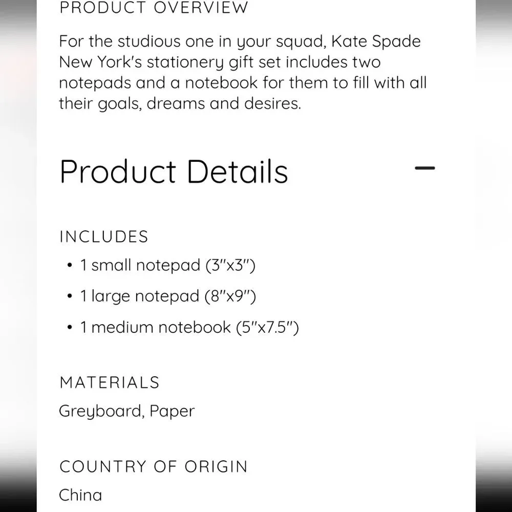 New kate spade™ Take Note Gift Set